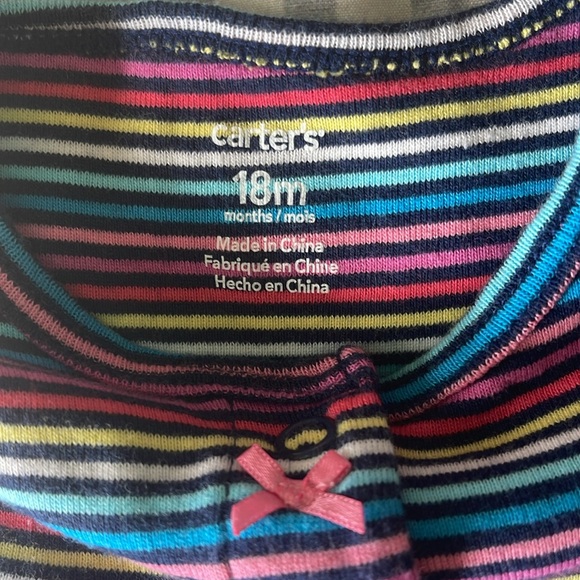 Carters MultiStriped Snap up Romper - Picture 6 of 6